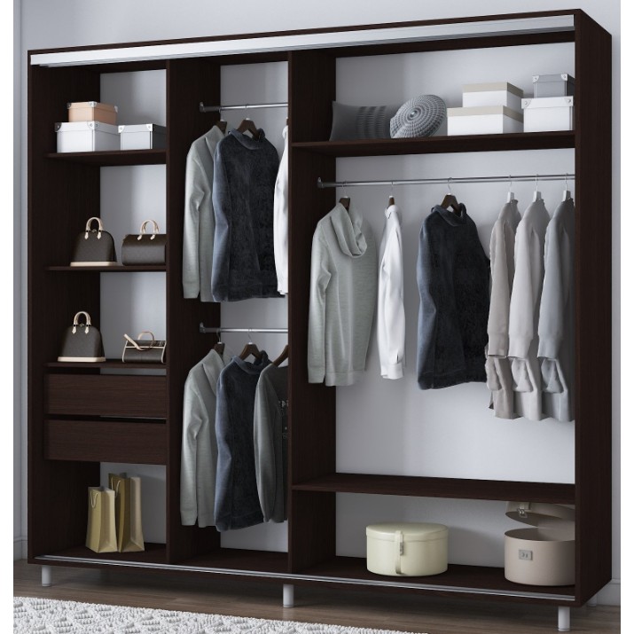 Шкаф-купе Mobildor-Lux Aron 230x220 (2226 Wenghe) Desen