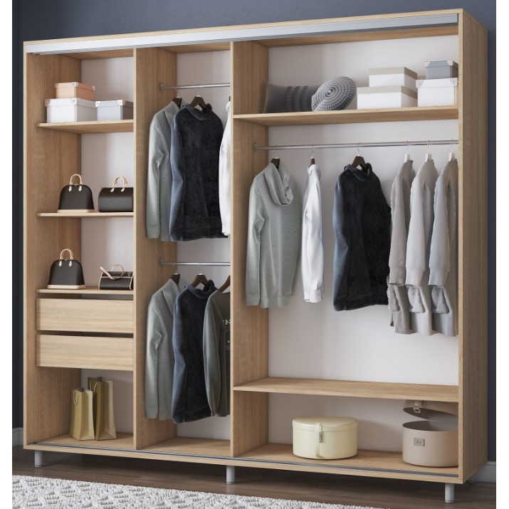 Шкаф-купе Mobildor-Lux Aron 230x220 Oak Sonoma+Picture (aron1037)