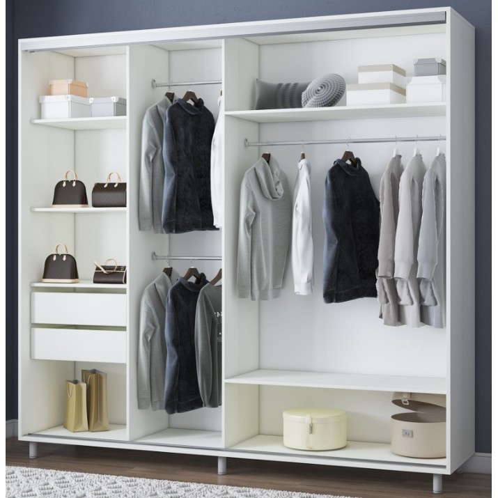 Шкаф-купе Mobildor-Lux Aron 230x220 White+Picture (aron1032)