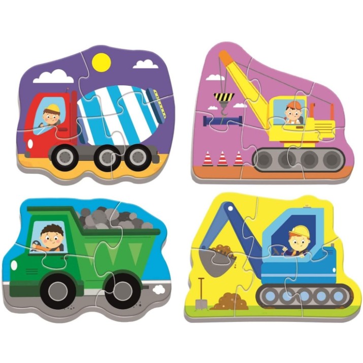 Puzzle Trefl 18 Vehicles on the Costruction Site (36072)