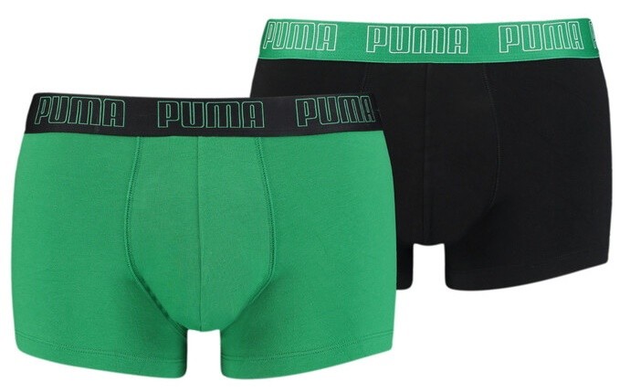 Сhiloţi pentru bărbați Puma Basic Trunk 2P Amazon Green S (100000884004)