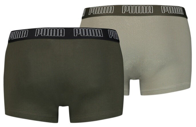 Сhiloţi pentru bărbați Puma Basic Trunk 2P Dark Green Combo S