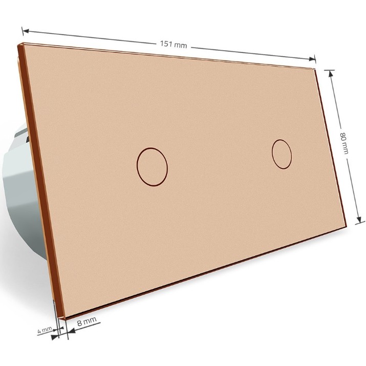Dimmer Livolo VL-C701DC701D-13 Gold