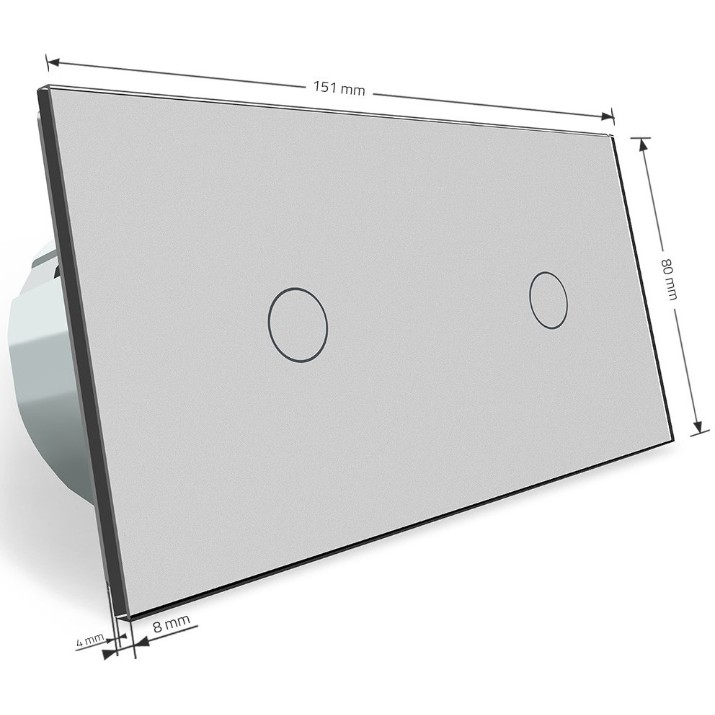 Диммер Livolo VL-C701DC701D-15 Gray