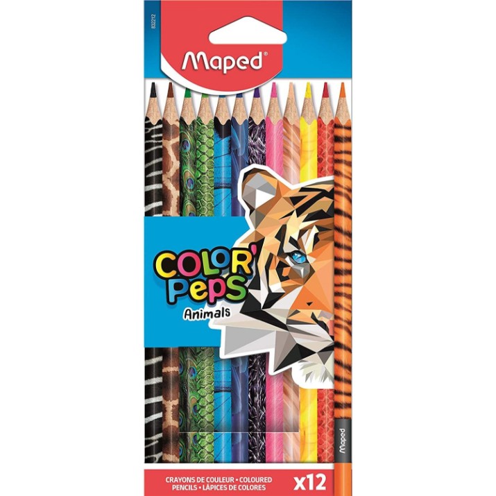 Набор цветных карандашей Maped Animals 12pcs