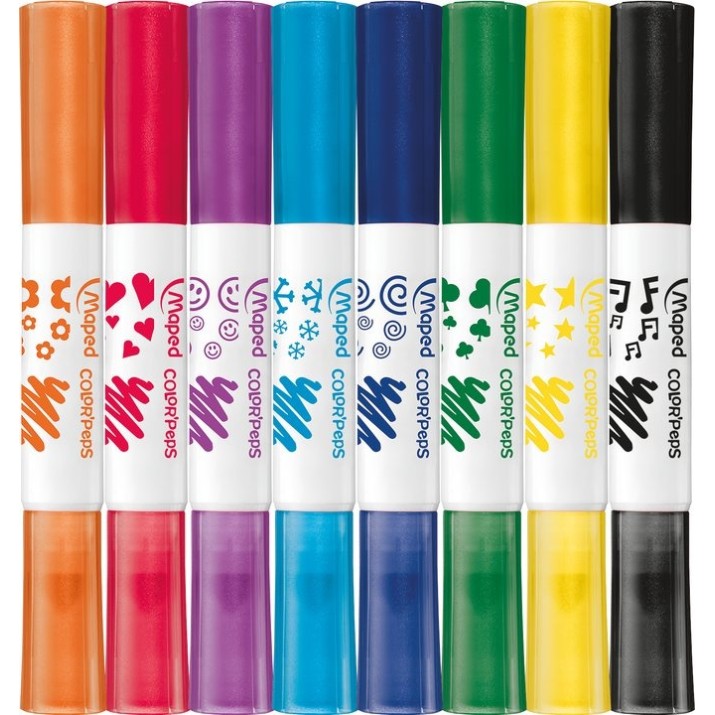 Набор фломастеров Maped Duo 8pcs
