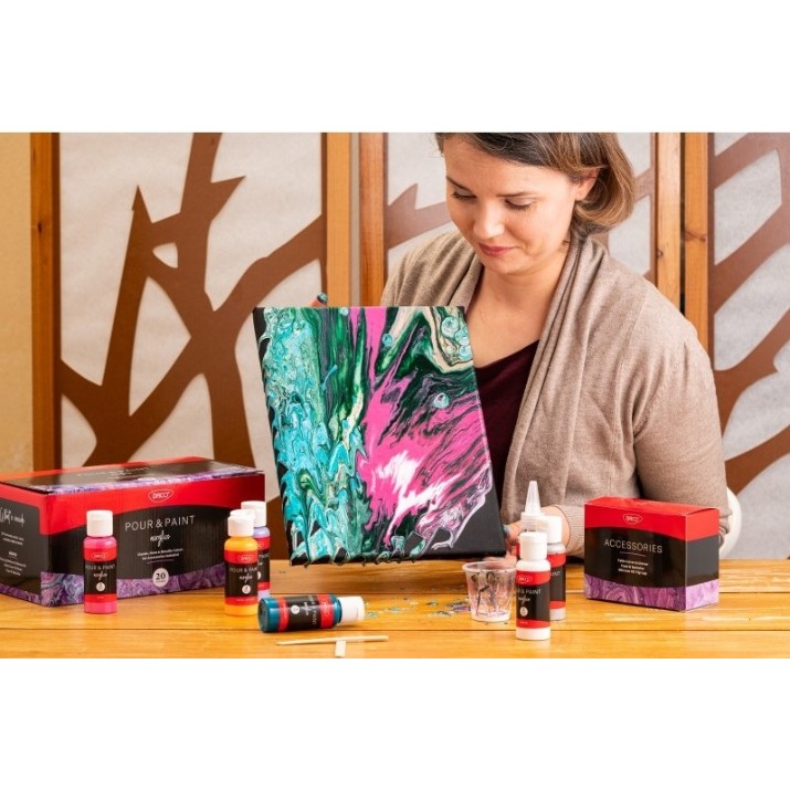 Vopsele de artă Daco Acrylic 20 Colors 60ml (CU324)
