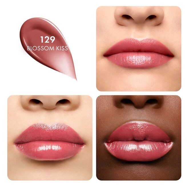 Ruj de buze Guerlain Kisskiss Shine Bloom 129 Blossom Kiss