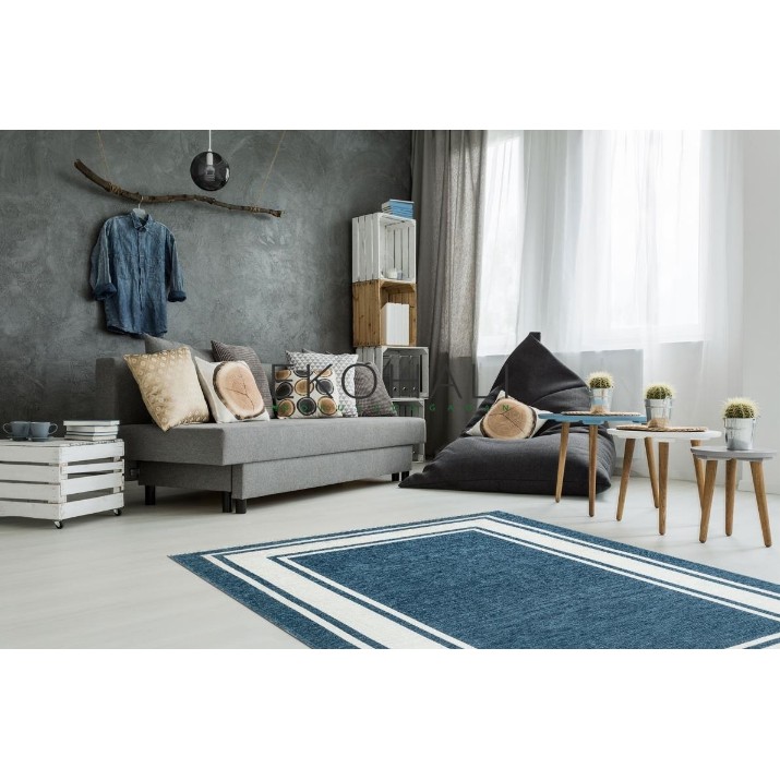 Covor Eko Hali Noa Kilim NK 06 Navy White 1.15x1.80m