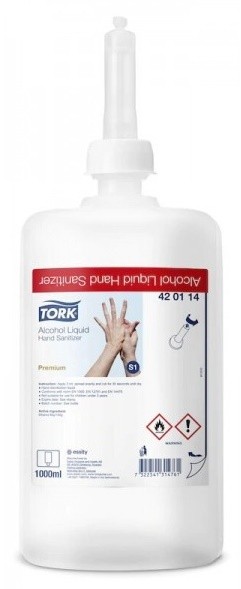 Средство для очистки рук Tork Alcool S1 1L (420114/8)
