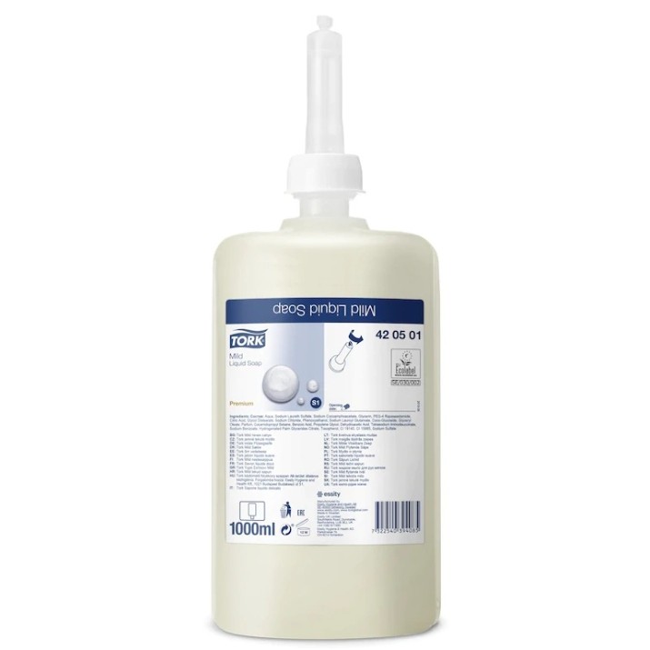 Средство для очистки рук Tork Mild Liquid Soap S1 1L (420501)