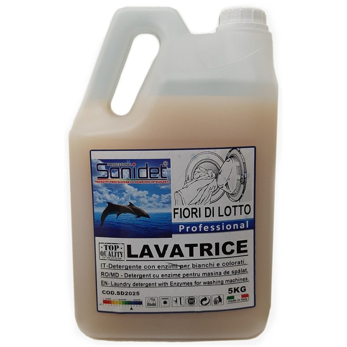 Профессиональное чистящее средство Sanidet Lavatrice Fiori di Loto 5kg (SD2025)