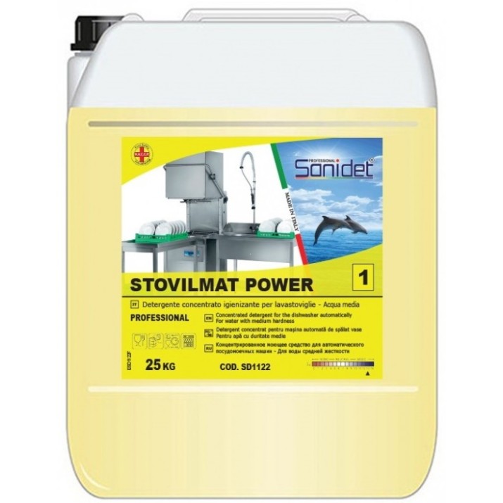 Detergent pentru mașine de spălat vase Sanidet Stovilmat Power 25kg (SD1122)