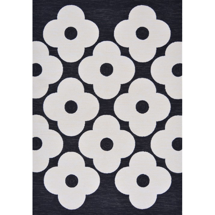 Covor Brink & Campman Orla Keily Outdoor Spot Flower Black 460805 2.50x3.50m