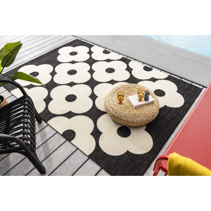 Covor Brink & Campman Orla Keily Outdoor Spot Flower Black 460805 2.50x3.50m