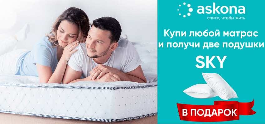 2 подушки в подарок!