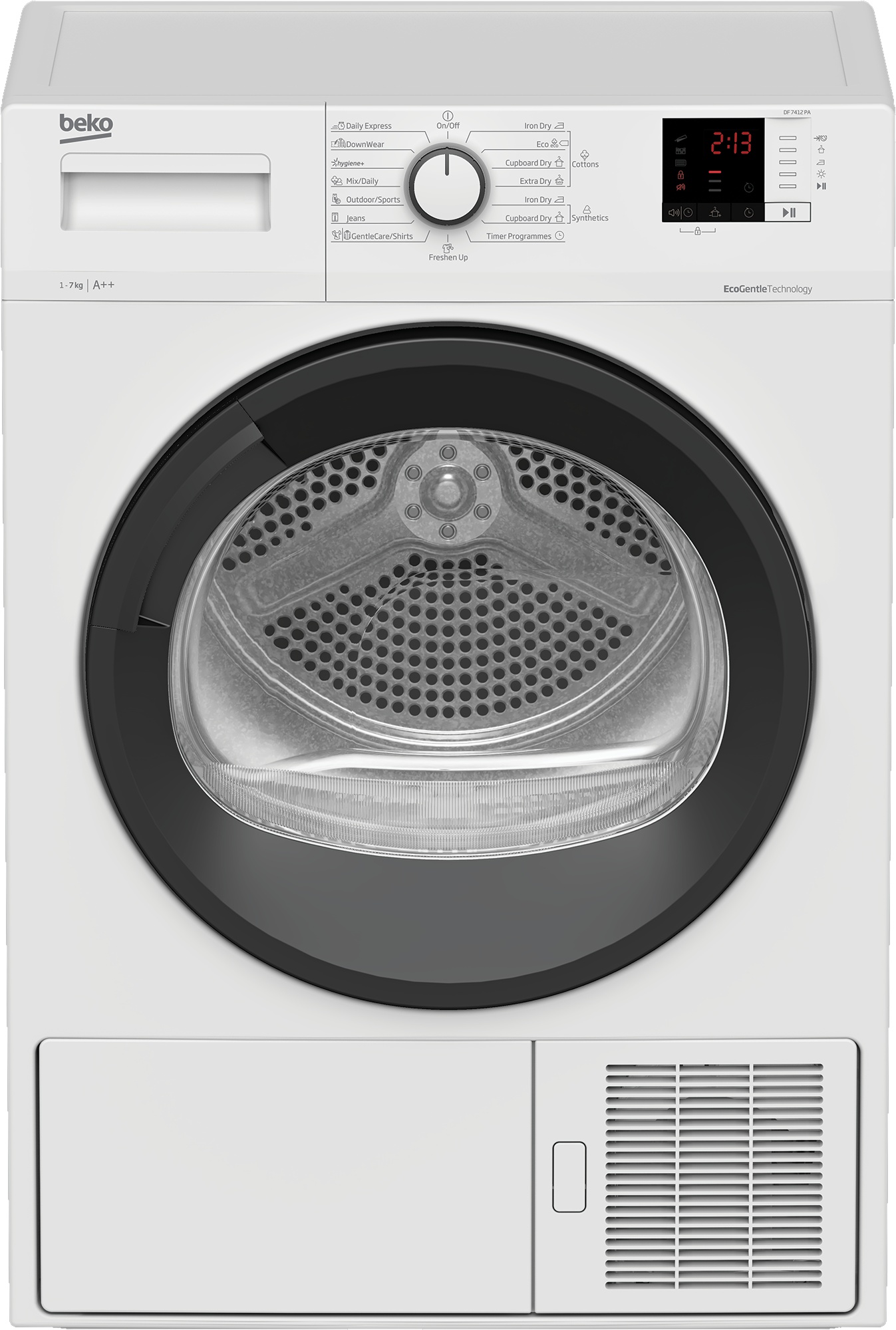 Узкая сушильная машина beko