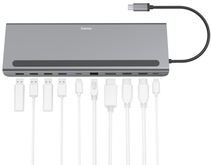 Док-станция Hama USB-C 10 Ports (200100)