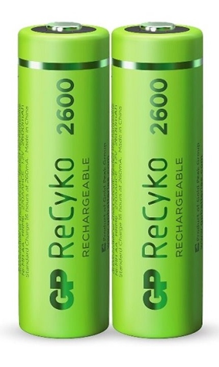Батарейка GP ReCyko AA 2700 2pcs, купить по выгодной цене с доставкой ...