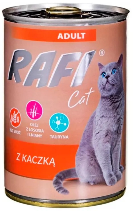 Влажный корм для кошек Dolina Noteci Rafi Duck 12x400g, купить по ...