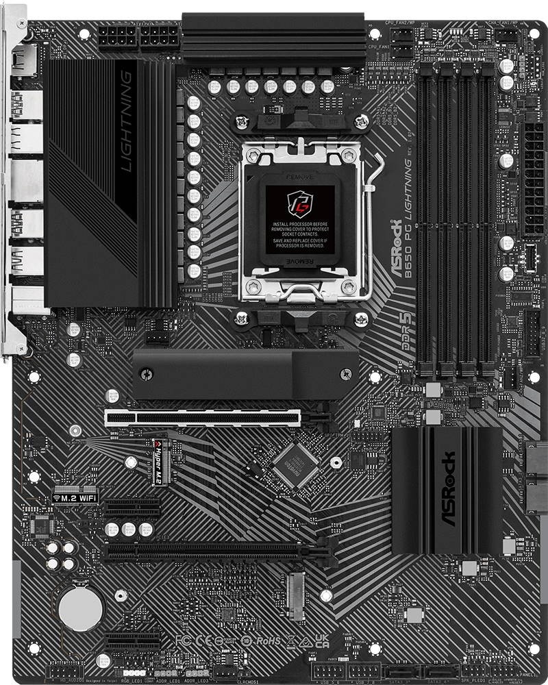 Материнская плата ASRock B650 PG Lightning, купить по выгодной цене с доставкой по Молдове в