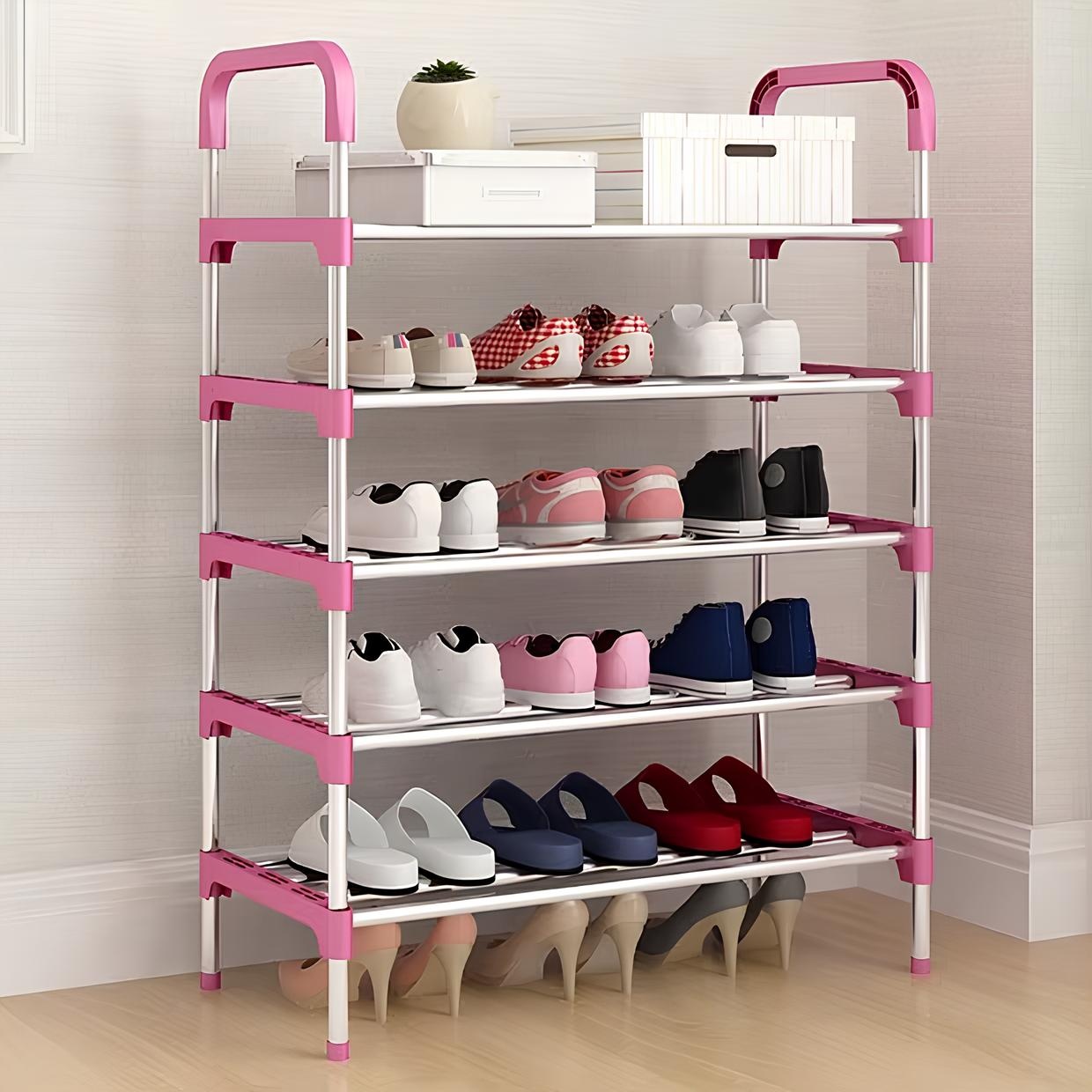 Обувница 4Life Soleo Inox/Pink