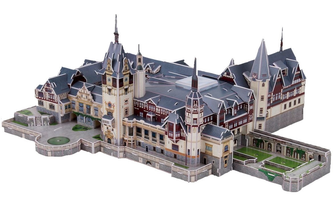 Puzzle 3Dconstructor CubicFun Peles Castle (MC164h), cumpără la preț