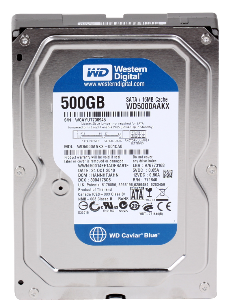 Жесткий диск Western Digital Caviar Blue 500Gb (WD5000AAKX) – PandaShop ...