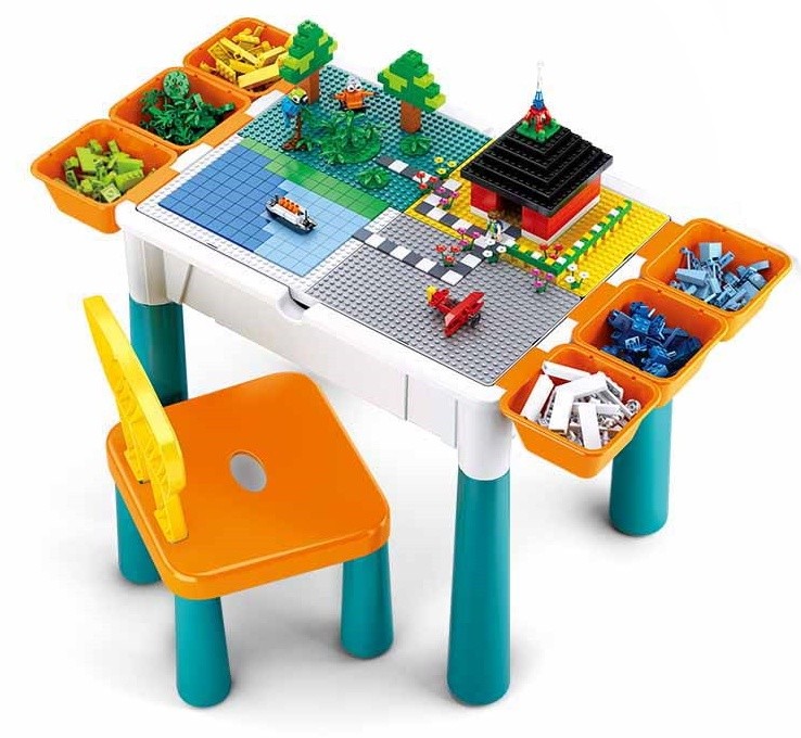 Детский столик со стулом Sluban Table Building Bricks 9in1 (B0788)