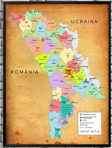 Art Maps Административная карта Молдовы (0200001)