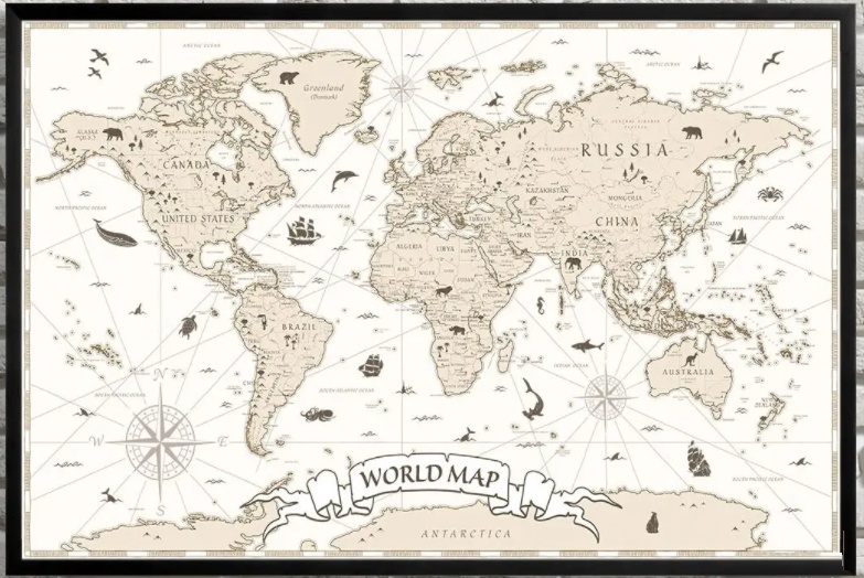 Art Maps Детская карта мира Винтаж (0200003)