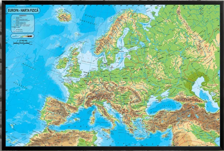Art Maps Физическая карта Европы (200027)