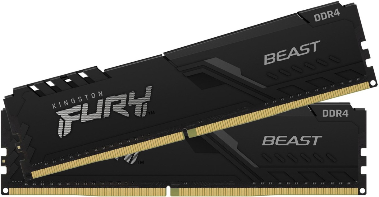 Memorie Kingston Fury Beast 16Gb DDR4-3600MHz Kit (KF436C17BBK2/16)