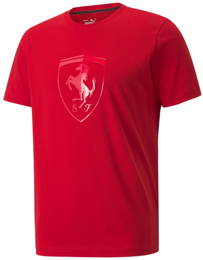 Мужская футболка Puma Ferrari Race Tonal Big Shield Tee Rosso Corsa L