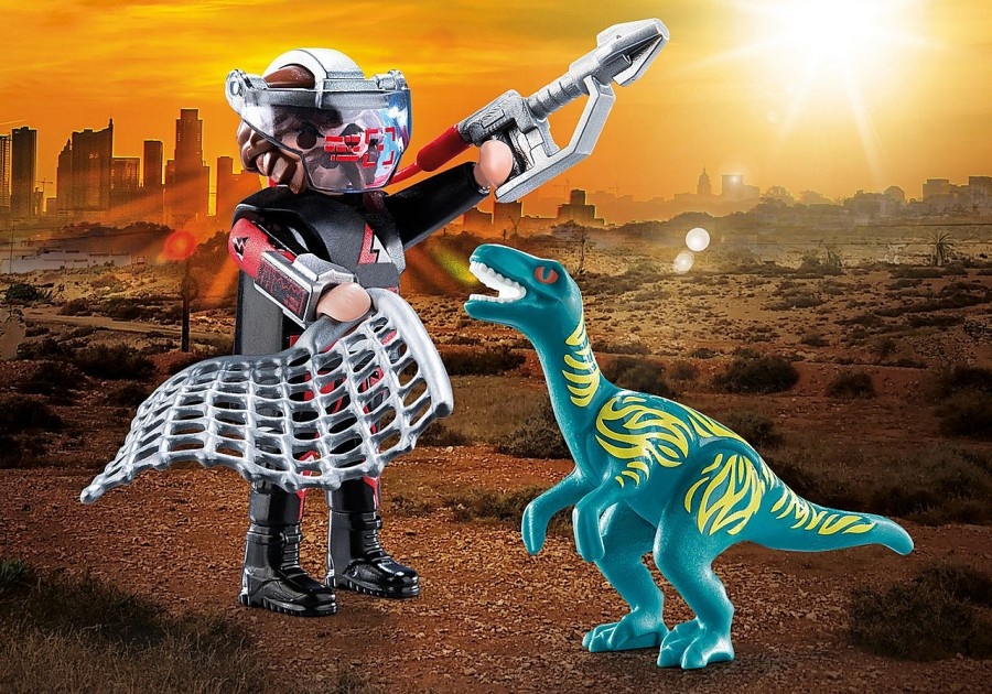 Фигурка героя Playmobil DuoPack Velociraptor with Dino Catcher (70693)