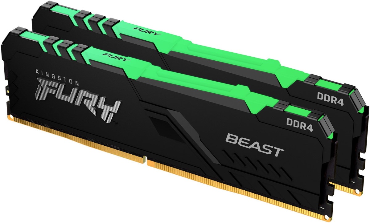 Оперативная память Kingston Fury Beast 32Gb DDR4-3600MHz Kit (KF436C18BBAK2/32)