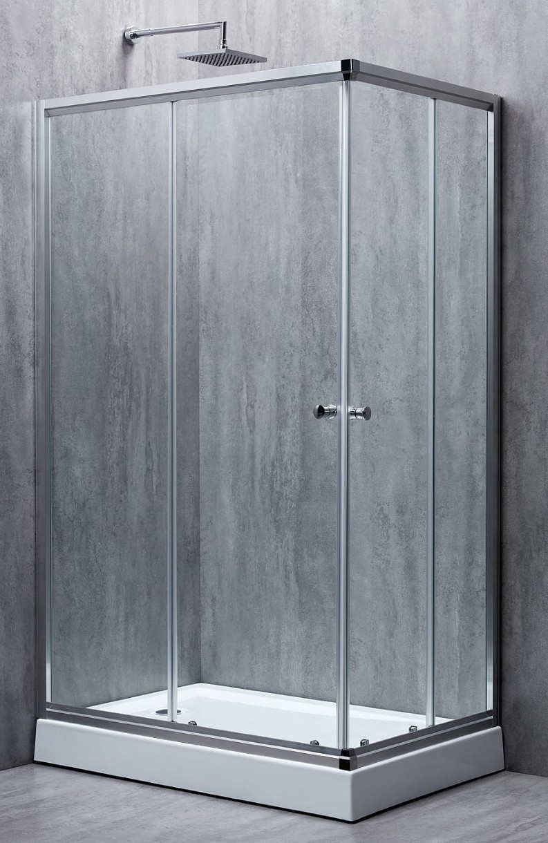 Cabină de duș Manopera Elegant EG412L (120x80x190) Transparenta Satin