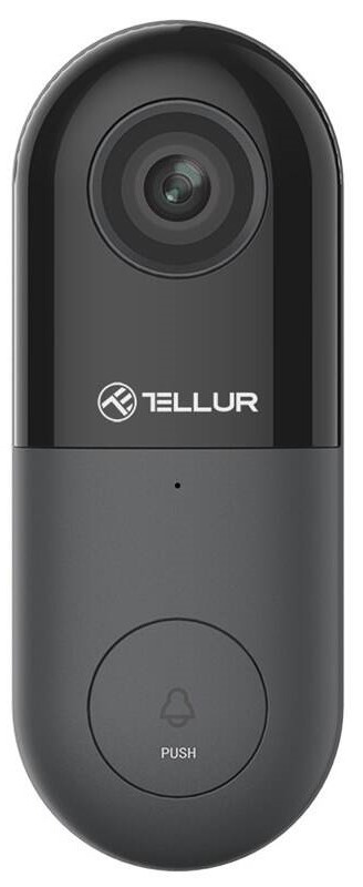 Дверной звонок Tellur Video DoorBell WiFi Black (TLL331251)