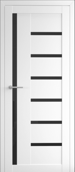 Межкомнатная дверь Luxdoors Madrid Vinil Glass 200x90 Black White