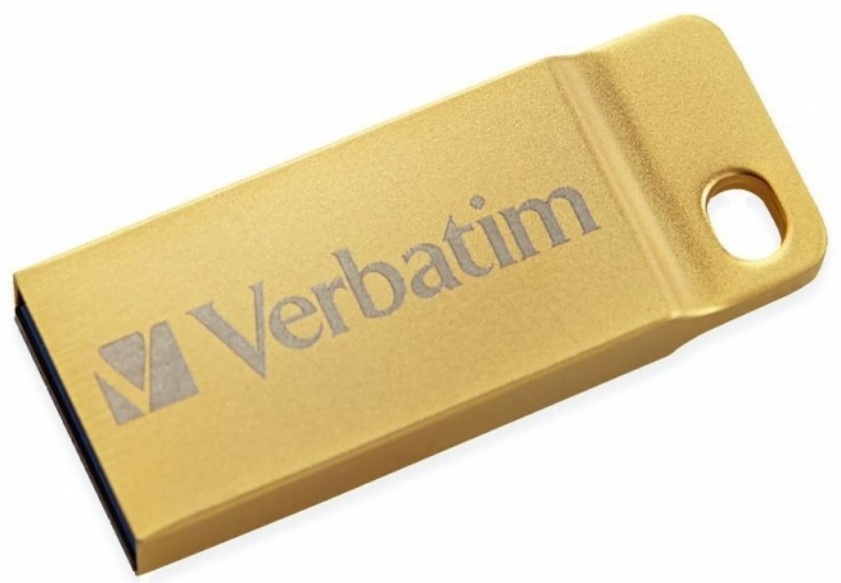 USB Flash Drive Verbatim Metal Executive 16Gb Gold  (99104)