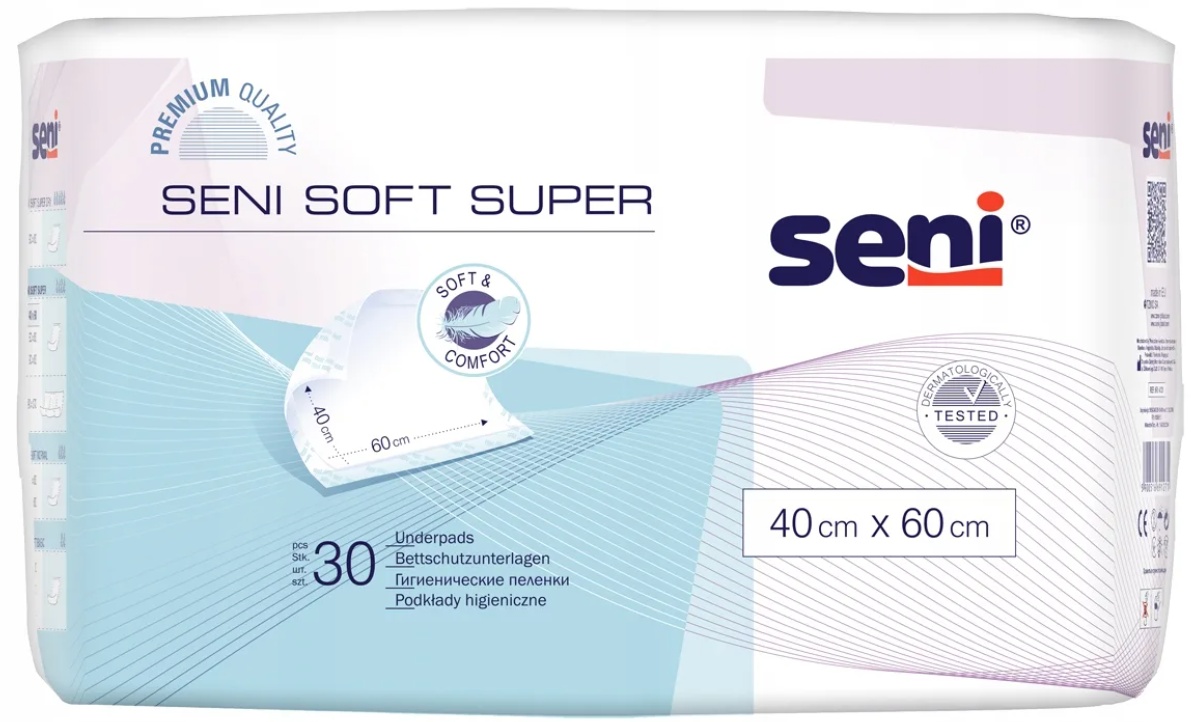 Гигиеническая пеленка Seni Soft Super 40x60cm 30pcs