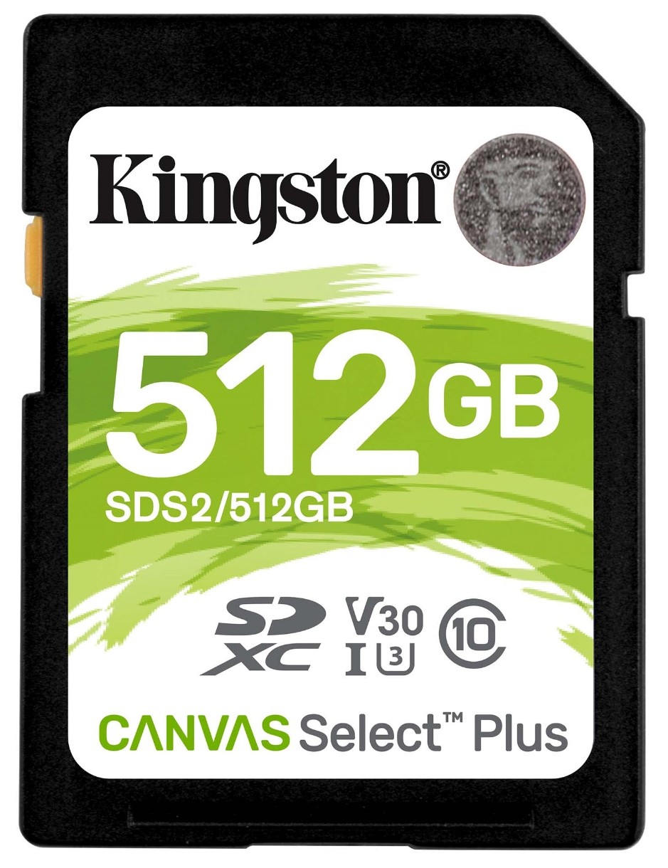 Карта памяти Kingston SDXC 512Gb Class 10 UHS-I U3 (SDS2/512GB)