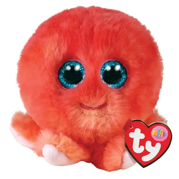 Jucărie de pluș Ty Puffies Sheldon Octopus (TY42527)