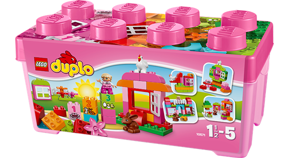 Конструктор Lego Duplo: All-in-One-Pink-Box-of-Fun (10571)