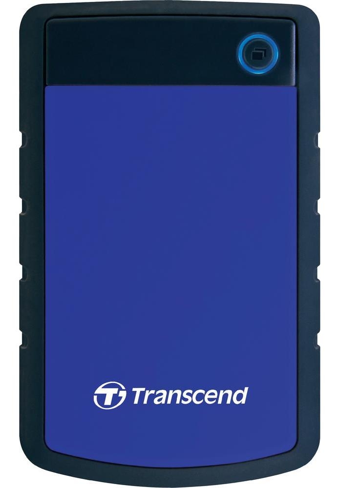Внешний жесткий диск Transcend StoreJet 25H3B 1Tb Rubber Grey/Blue