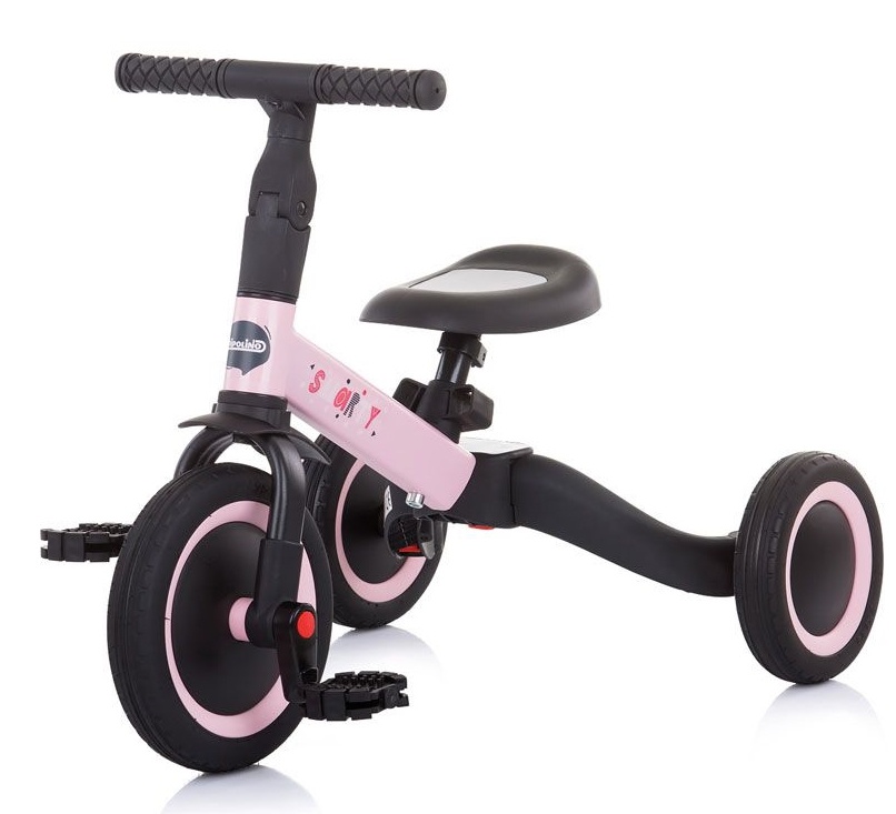 Bicicletă copii Chipolino Smarty 2in1 Pink (TRKSM0204LP)