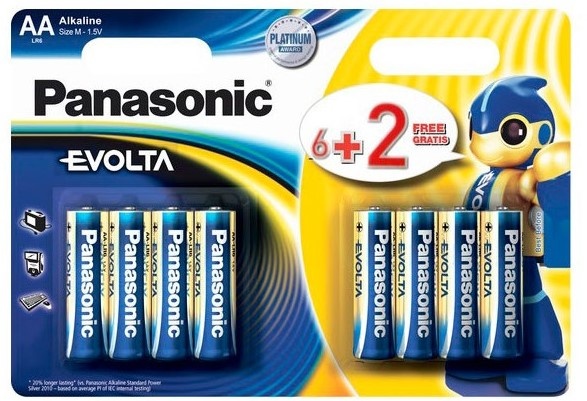Батарейка Panasonic Evolta AA 8pcs (LR6EGE/8B2F)