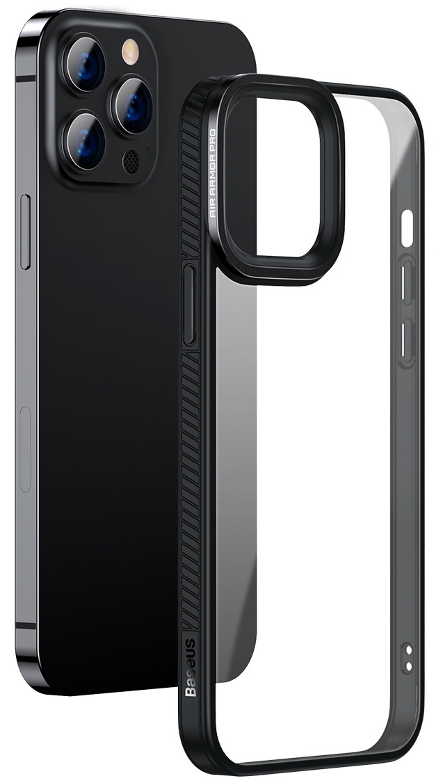 Husa de protecție Baseus Crystal Phone Case For iPhone 13 Pro Black