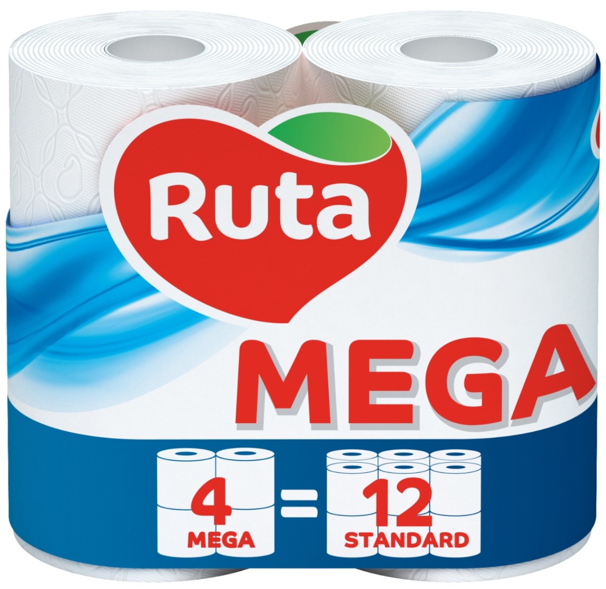 Hârtie igienica Ruta Mega 2 plies 4 rolls