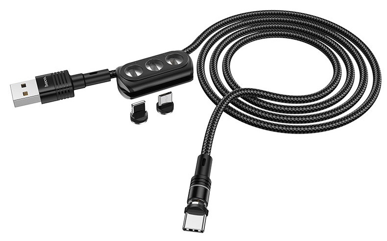 USB Кабель Hoco U98 3-in-1 Sunway Black